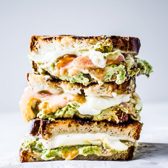 Pea Pesto Grilled Cheese