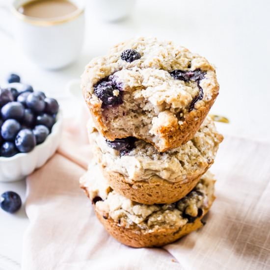 Blueberry Muffins (GF + Vegan)