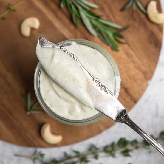 Rosemary Garlic Cashew Cream