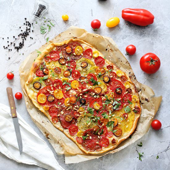 Vegan Tomato Flatbread