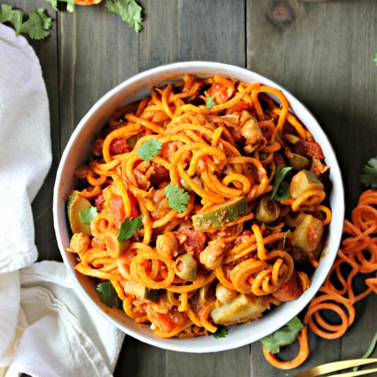 Moroccan Sweet Potato “Noodles”