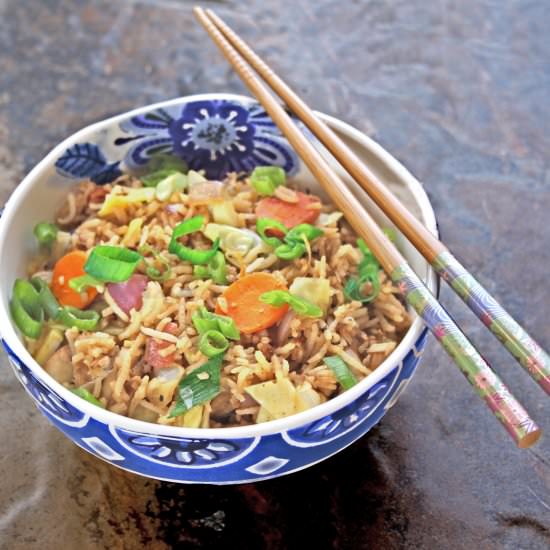 Leftover Vegetable Fried Rice