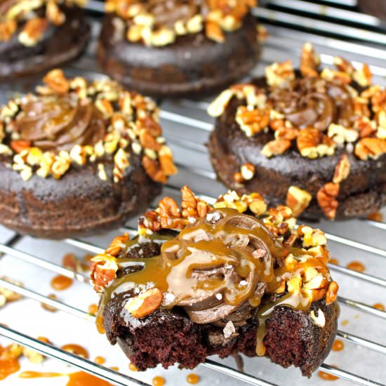 Caramel Turtle Donuts