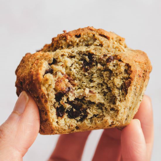 Chocolate Chip Tahini Muffins