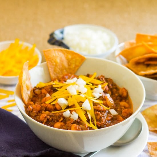 Vegetarian Chili with Tofu