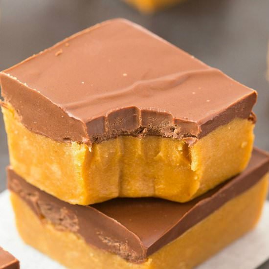 No Bake Pumpkin Fudge Bars
