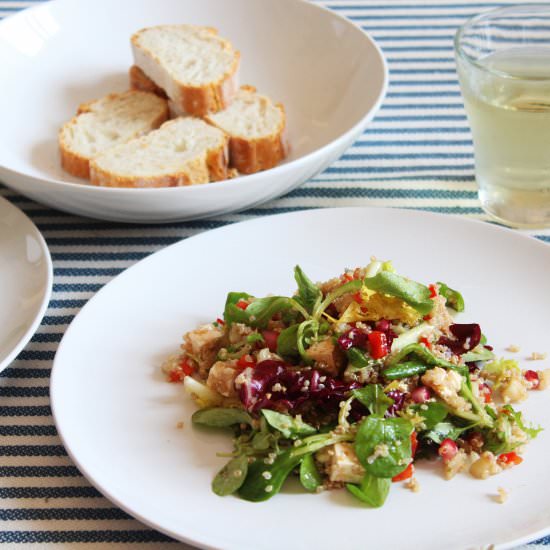 Quinoa salad with pomegranate