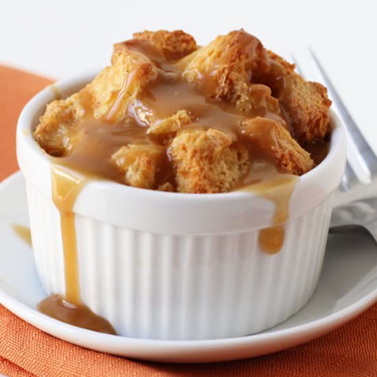 Bread Pudding with Chai Caramel