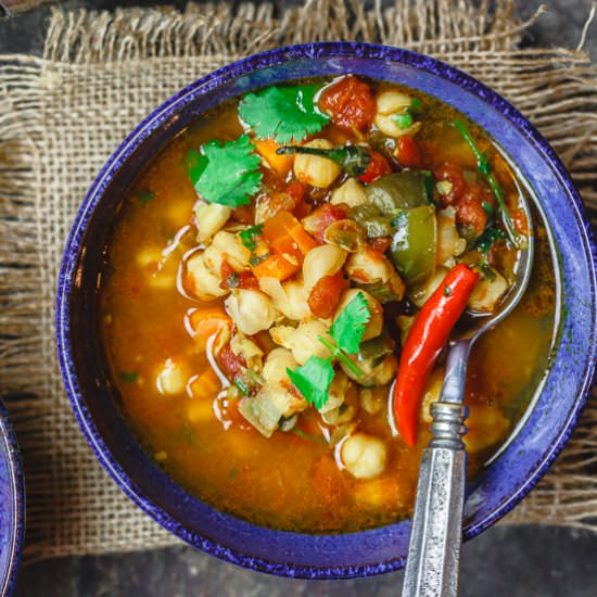 Instant Pot Chickpea Soup