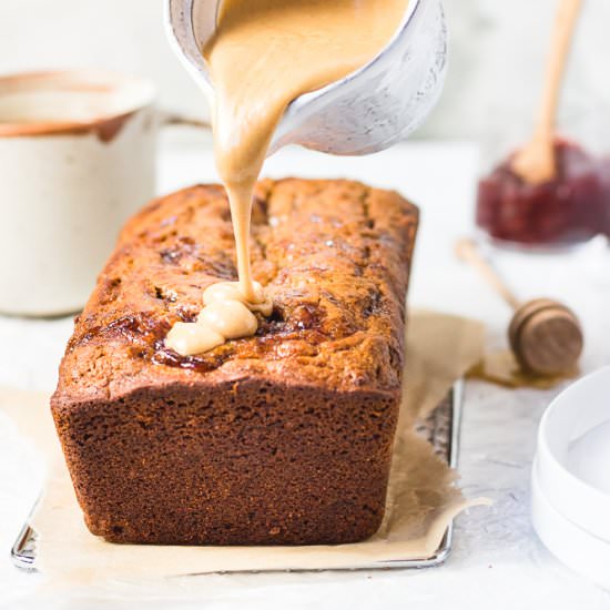 PB&J Banana Bread