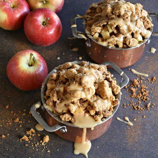 Apple and Peanut Butter Crumbles