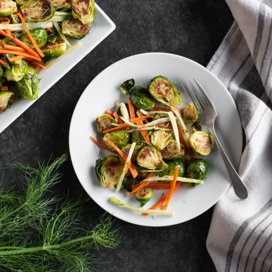 Pan Roasted Brussels Sprouts