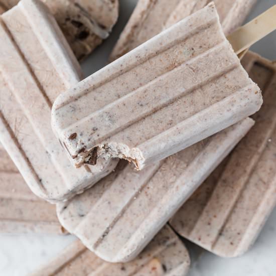 Healthy Cookie Dough Popsicles