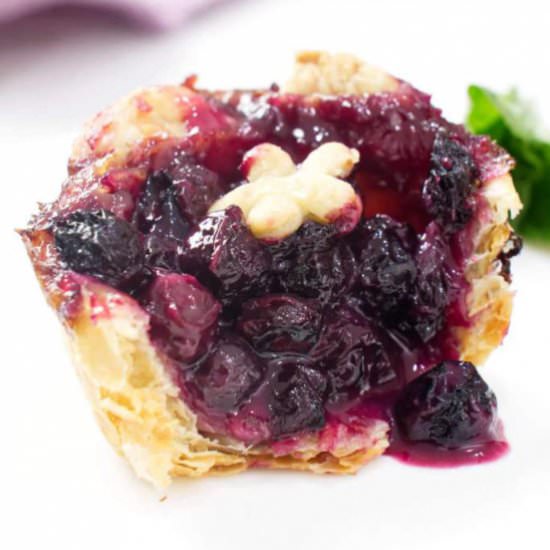 mini blueberry tart