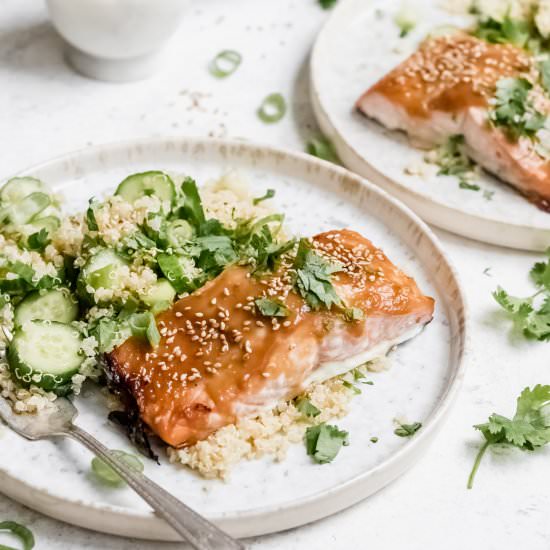 Miso Honey Glazed Salmon