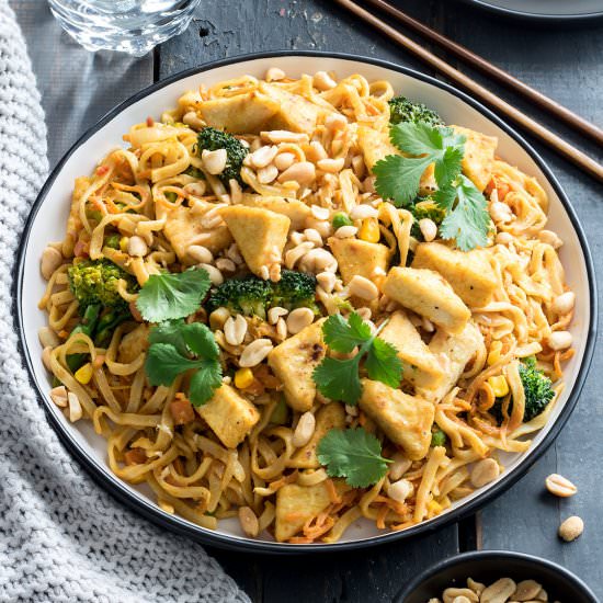 Satay Tofu Noodles