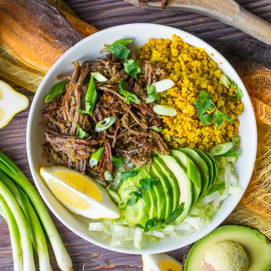 Instant Pot Brisket Taco Bowls