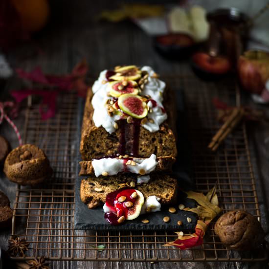 Vegan Glutenfree Pumpkin Apple Loaf