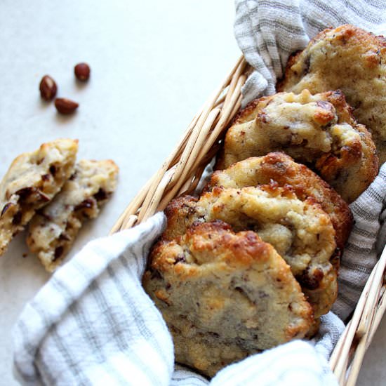 Chocolate and hazelnuts cookies
