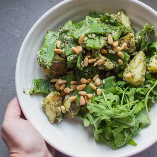 Broccoli, Pesto & Potato Salad