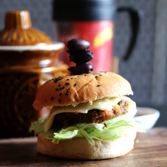 Veg Kidney Bean Burgers