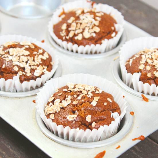 Healthy Banana Oats Muffins