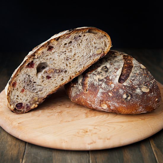 Cranberry Walnut Sourdough Bread