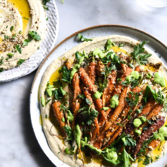 Dukkah honey roasted carrot salad