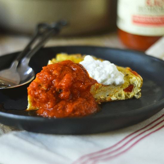 Italian Ricotta Marinara Frittata