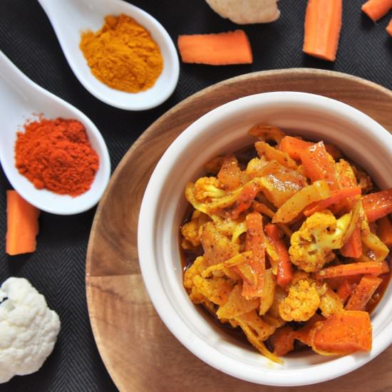 Carrot and Cauliflower pickle