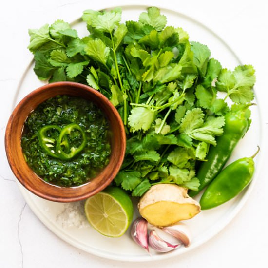 5 Minute Coriander Chutney
