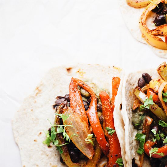 The BEST Vegetarian Fajitas