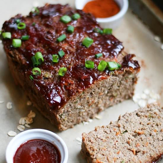 Veggie And Oat Meatloaf