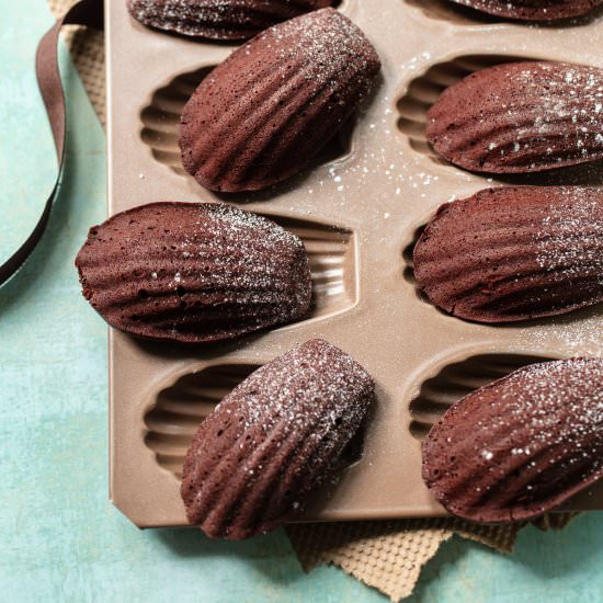 French chocolate madeleines