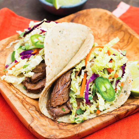 Instant Pot Vietnamese Beef Tacos