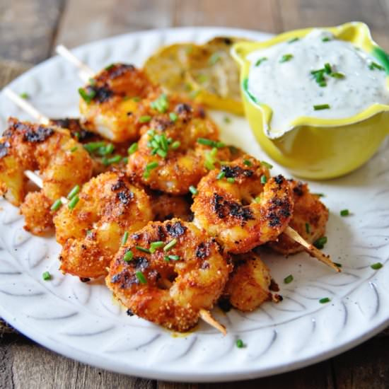 Spanish-Spiced Shrimp Kabobs