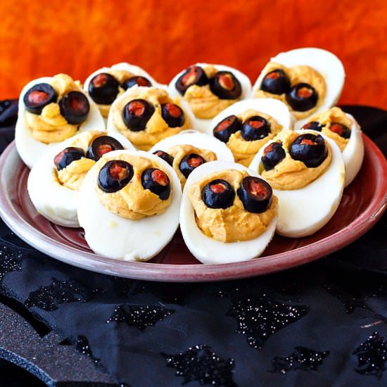 Halloween Deviled Eggs