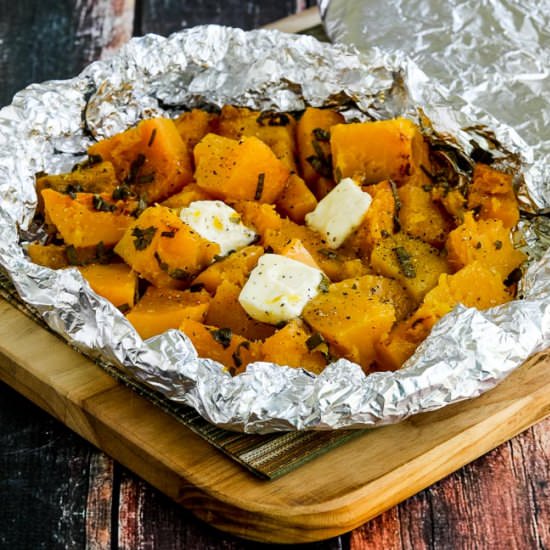 Foil-Wrapped Butternut Squash