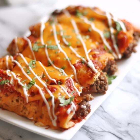 Keto Beef Enchiladas