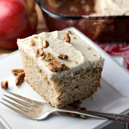 Homemade Applesauce Spice Cake