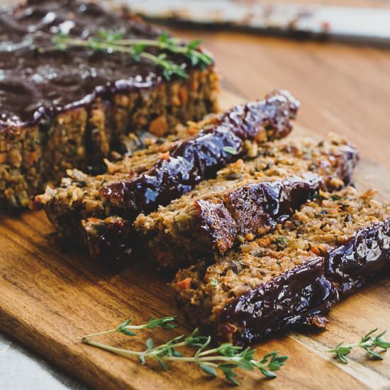 Mushroom Lentil Loaf