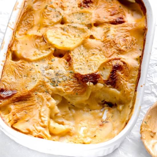 Creamy Vegan Potatoes Au Gratin
