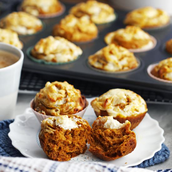 Pumpkin Cream Cheese Muffins