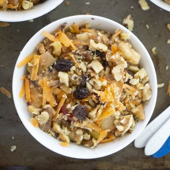 Apple Walnut Steel Cut Oats