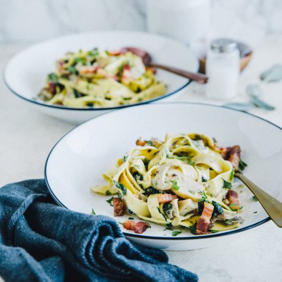 Tagliatelle with Mushrooms