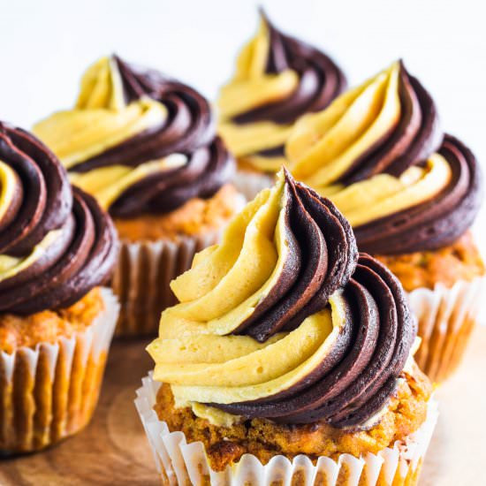 Chocolate Pumpkin Cupcakes