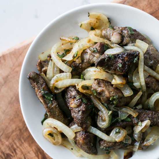 Liver, Onions & Sage