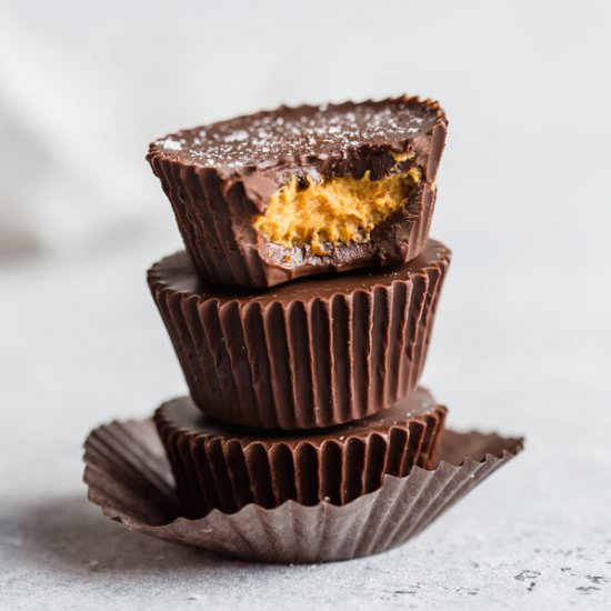 chocolate pumpkin butter cups