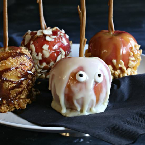 Tahini Salted Caramel Apples