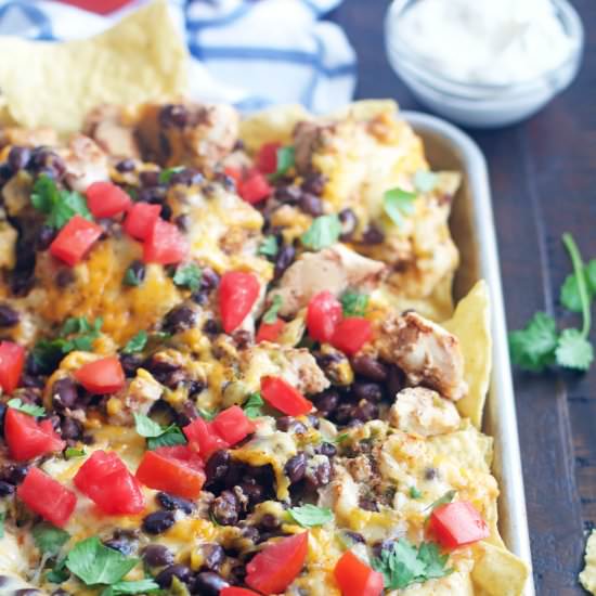 Slow Cooker Spicy Chicken Nachos